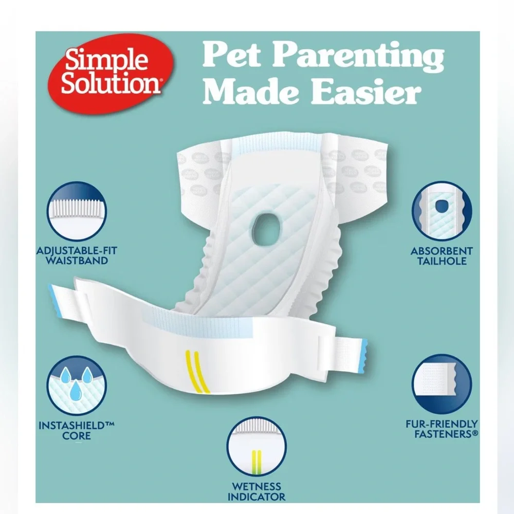 New Disposable Female Diapers for Dogs - XXLarge - 30 Count - Picture 6 of 7